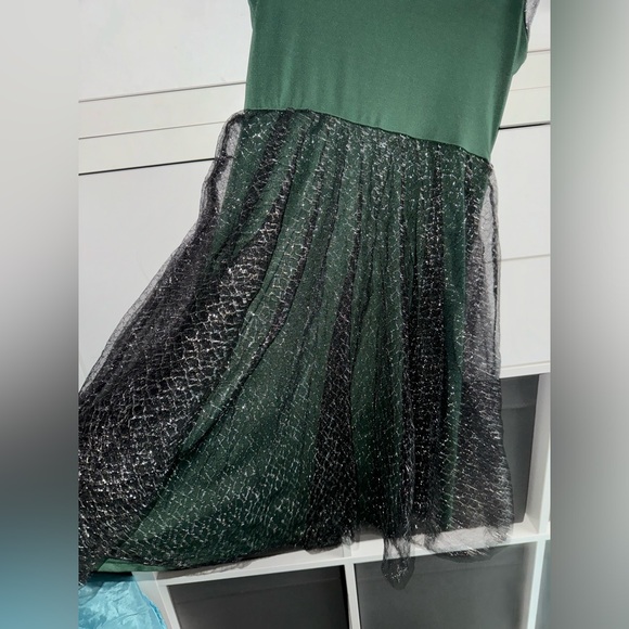 Dot Dot Smile Deluxe Green Halloween Witch Kitty Dress 8/10 - Picture 6 of 6